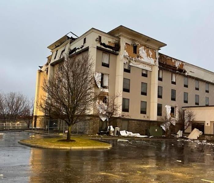 fire damaged hotel
